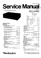 Technics - SUV-460 - Service manual